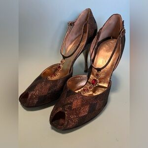 Dolce & Gabbana Metallic Evening Heels